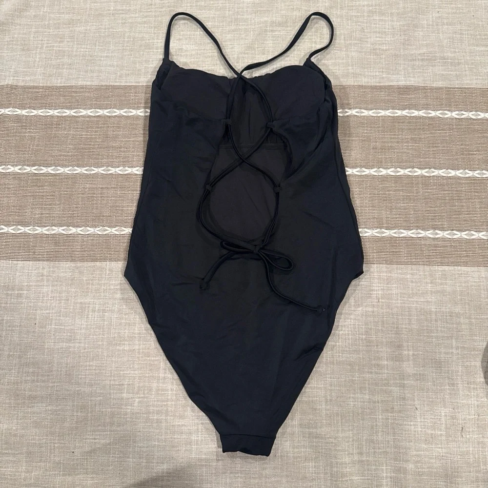 ANDIE “The Fiji” Women’s Black Strappy Back One-Piece Swimsuit - Picture 4 of 5